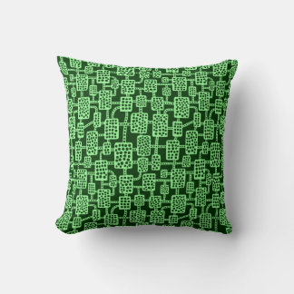 Cojín Decorativo Resumen 041113 - Mint Green sobre el bosque oscuro