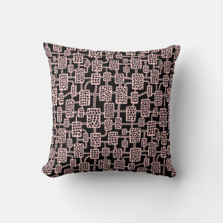 Cojín Decorativo Resumen 041113 - Rosa pálido en negro