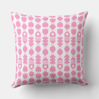 Cojín Decorativo Resumen 140823 - Rosa en blanco