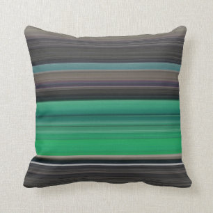 Cojín Decorativo Resumen #1: Verde y gris
