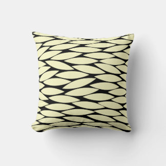 Cojín Decorativo Resumen 250713 - Crema en negro
