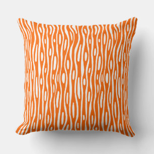 Cojín Decorativo Resumen 280314 - Naranja en blanco