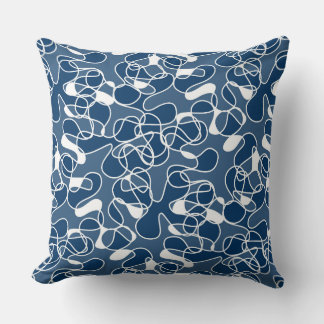 Cojín Decorativo Resumen 290523 Azul y blanco shibori