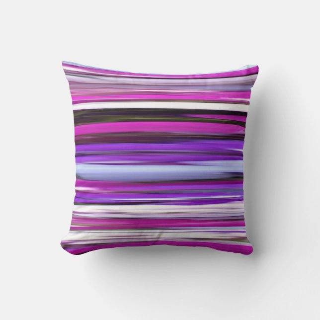 Cojín Decorativo Resumen #2: Desenfoque morado (Anverso)