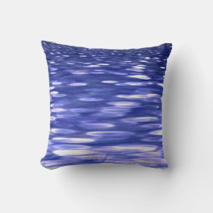 Cojín Decorativo Resumen #3: Brillo azul