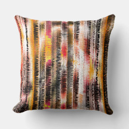 Cojín Decorativo Resumen a rayas de papel escarpado