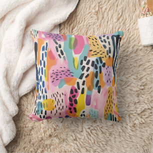 Cojín Decorativo Resumen animal Coloful retro moderno