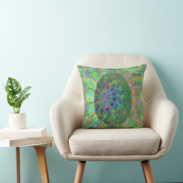 Cojín Decorativo Resumen Art Decorativo Huevo Colorido Elegante Ver
