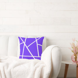 Cojín Decorativo Resumen Art Lavender Blue Purple White Minimalismo