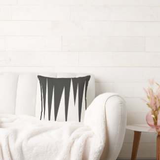 Cojín Decorativo Resumen Art Minimalismo Líneas blancas grises