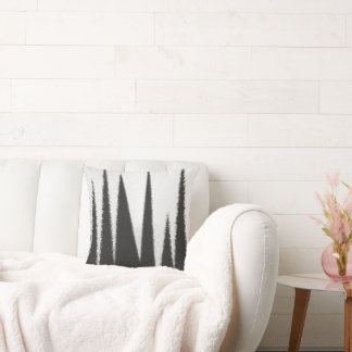 Cojín Decorativo Resumen Art Minimalismo Líneas blancas grises