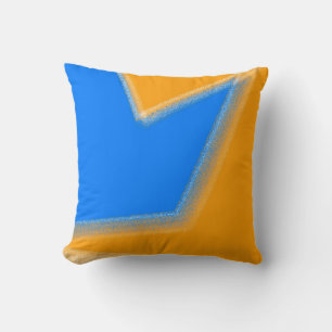 Cojín Decorativo Resumen Art Pastel Lavender Naranja Azul