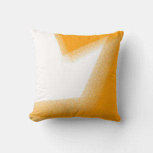 Cojín Decorativo Resumen Art Pastel Naranja Blanco