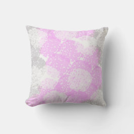 Cojín Decorativo Resumen Art Pink Pastel Gris Blanco Minimalismo