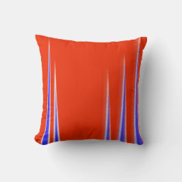 Cojín Decorativo Resumen Art Rojo Azul Blanco Minimalismo