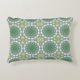 Cojín Decorativo Resumen Art Spring Green Floral Patrón moderno
