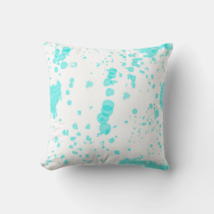 Cojín Decorativo Resumen Arte Minimalismo Pastel Turquesa