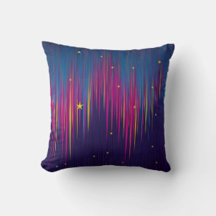 Cojín Decorativo Resumen Aurora Borealis colorido