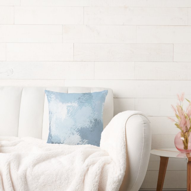 Cojín Decorativo Resumen azul de pizarra suave (Sofá)