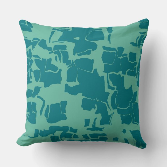 Cojín Decorativo Resumen azul de Seabolt (Anverso)