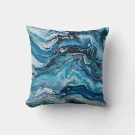 Cojín Decorativo Resumen azul moderno