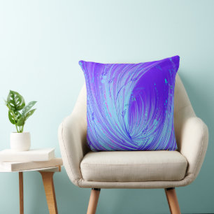 Cojín Decorativo Resumen Blue Purple Enchant Garden