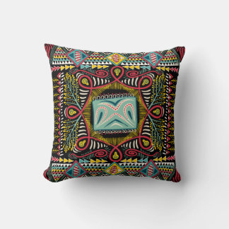 Cojín Decorativo Resumen colorido: diseño de bolsillo cuadrado.