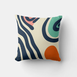 Cojín Decorativo Resumen con un diseño retro minimalista