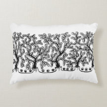 Resumen contemporáneo negro y blanco del árbol Jos