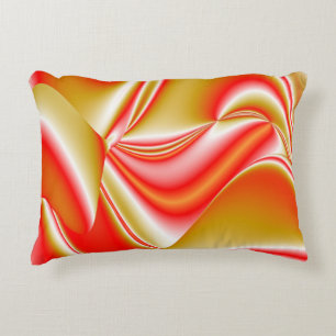 Cojín Decorativo Resumen de amor y oro en 3D Rainbowart