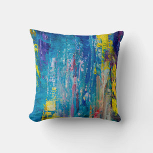 Cojín Decorativo Resumen de antecedentes artísticos. Pintura de ace