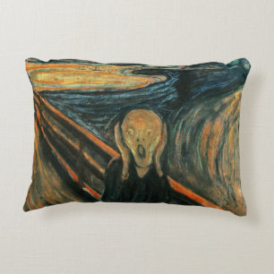 Cojín Decorativo Resumen de Arte Moderno de Scream Munch