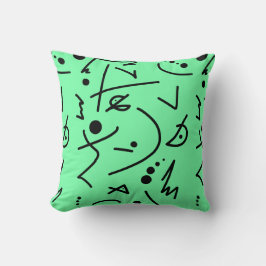 Cojín Decorativo Resumen De Arte Pintando Un Cuchillo De Una Especi