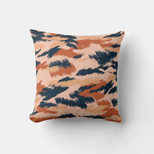 Cojín Decorativo Resumen de Camuflaje: Papel de escritorio Vintage 