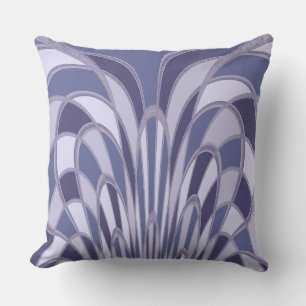 Cojín Decorativo Resumen de champiñones - Art Deco - arándano