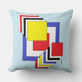 Cojín Decorativo Resumen de cuadrados
