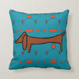 Cojín Decorativo Resumen de Dachshund