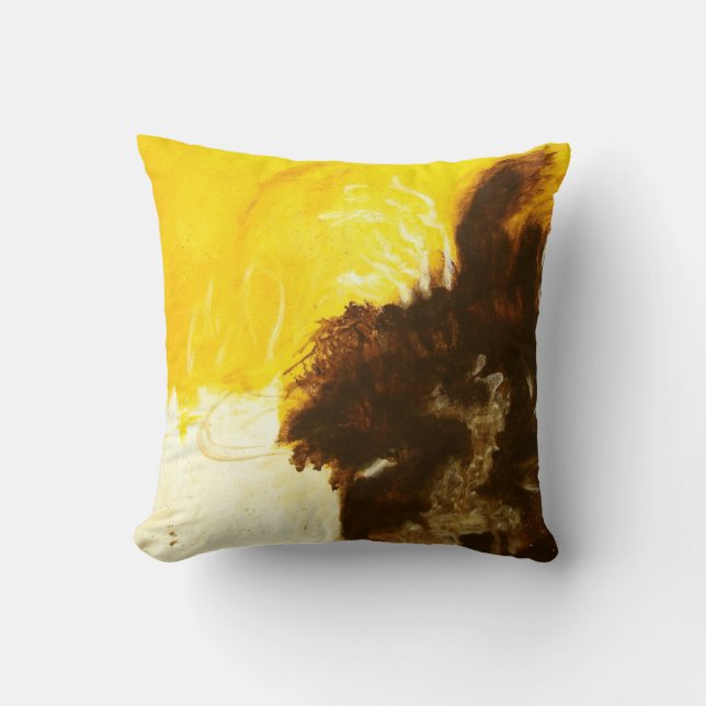 Cojín Decorativo Resumen de detalles de pintura de arte salpicando  (Anverso)