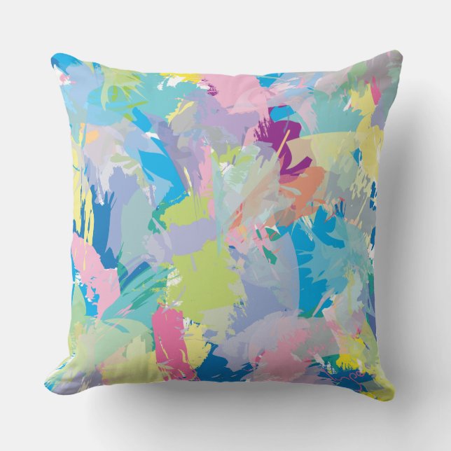 Cojín Decorativo Resumen de día feliz Art Moderno Estilo Único (Anverso)