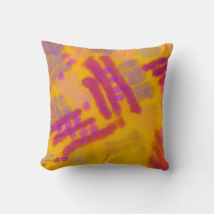 Cojín Decorativo Resumen de dibujo creativo. Fondo de color de otoñ