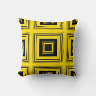 Cojín Decorativo Resumen de diseño de arte retro de rayas de cosech