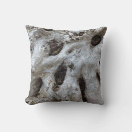 Cojín Decorativo Resumen de Driftwood Burl