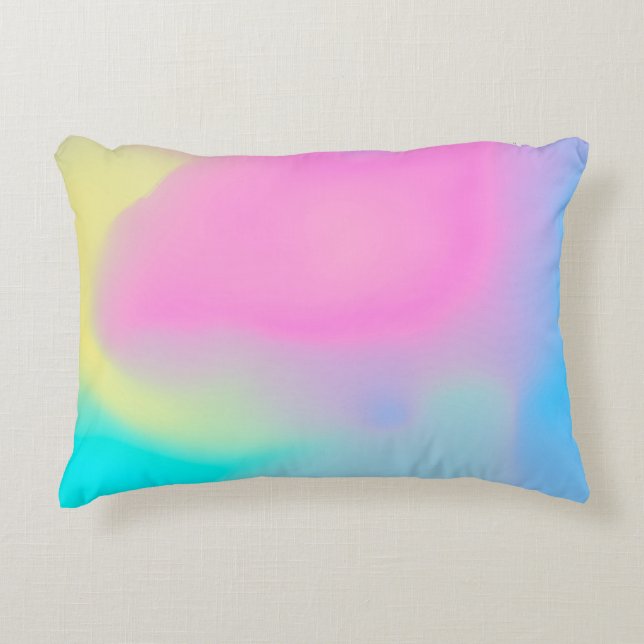 Cojín Decorativo Resumen de fondo de nube suave en tonos pastel  (Anverso)