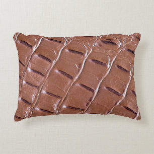 Cojín Decorativo Resumen de fondo texturizado de cuero de cocodrilo