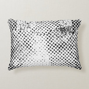 Cojín Decorativo Resumen de fondo vintage en blanco y negro. Monoc