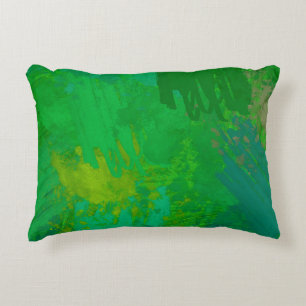 Cojín Decorativo Resumen de formas aleatorias. 2.º fondo de ilustra