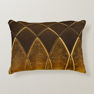 Cojín Decorativo Resumen de gol decorativo de arte deco geométrico