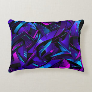 Cojín Decorativo Resumen de Graffiti Street Swirl