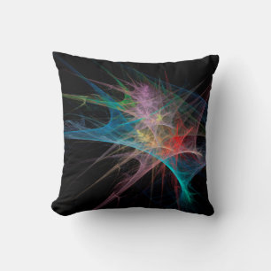 Cojín Decorativo Resumen de hielo arcoiris