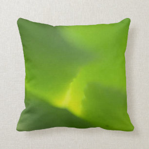 Cojín Decorativo Resumen de hojas verdes y amarillas